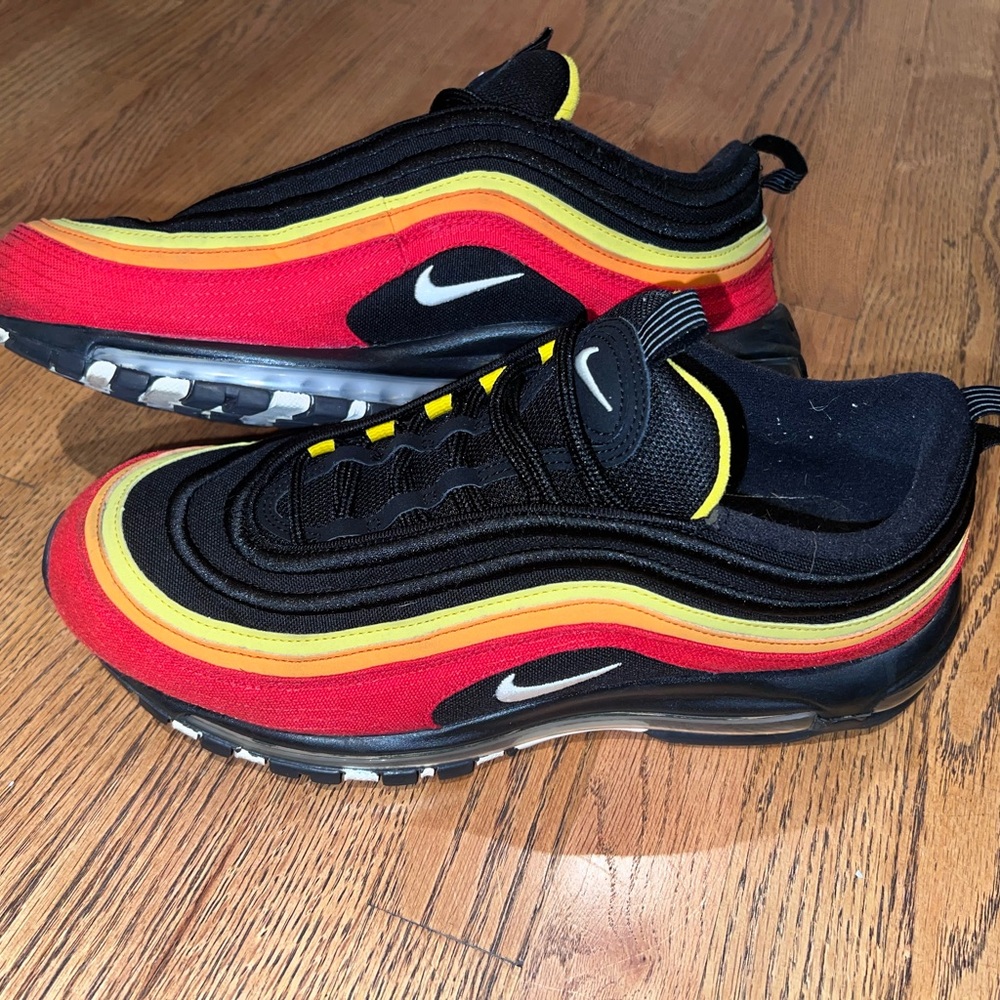 Men’s Nike Airmax 97 Black, Chile Red, Magma Orange